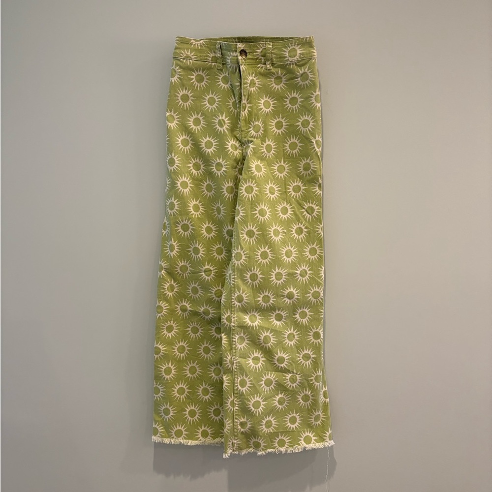 Green discontinued star billabong jeans